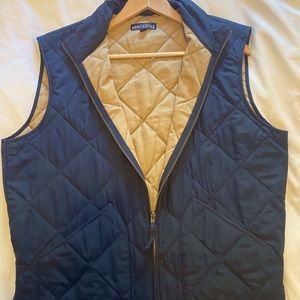 Men’s J.Crew Quilted Navy vest, size L